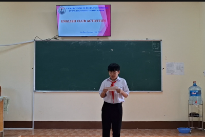 SÔI NỔI BUỔI SINH HOẠT CÂU LẠC BỘ TIẾNG ANH TẠI TRƯỜNG THCS LƯƠNG THẾ VINH