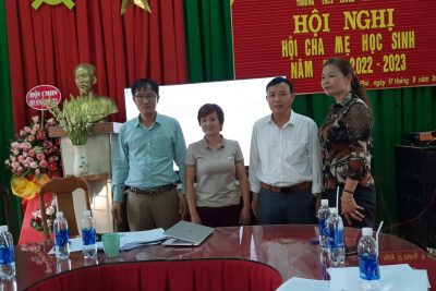 HỘI NGHỊ “HỘI CHA MẸ HỌC SINH” NĂM HỌC 2022 – 2023.