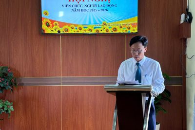 HỘI NGHỊ VIÊN CHỨC, NGƯỜI LAO ĐỘNG TRƯỜNG THCS LƯƠNG THẾ VINH NĂM HỌC 2025 – 2026 ( NGÀY  10.10.2025)